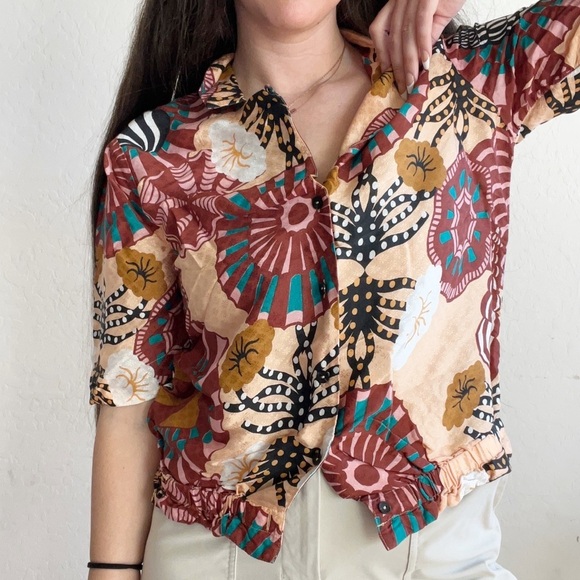 Scotch & Soda Sunray Viscose Printed Hawaiian Shirt Top - Picture 2 of 11